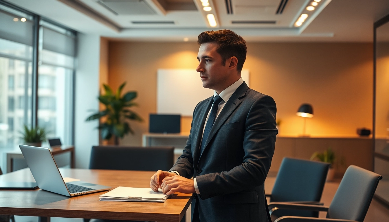 Professionelle Beratung in der Headhunter Agentur mit einem Einblick in ein modernes Büroumfeld.