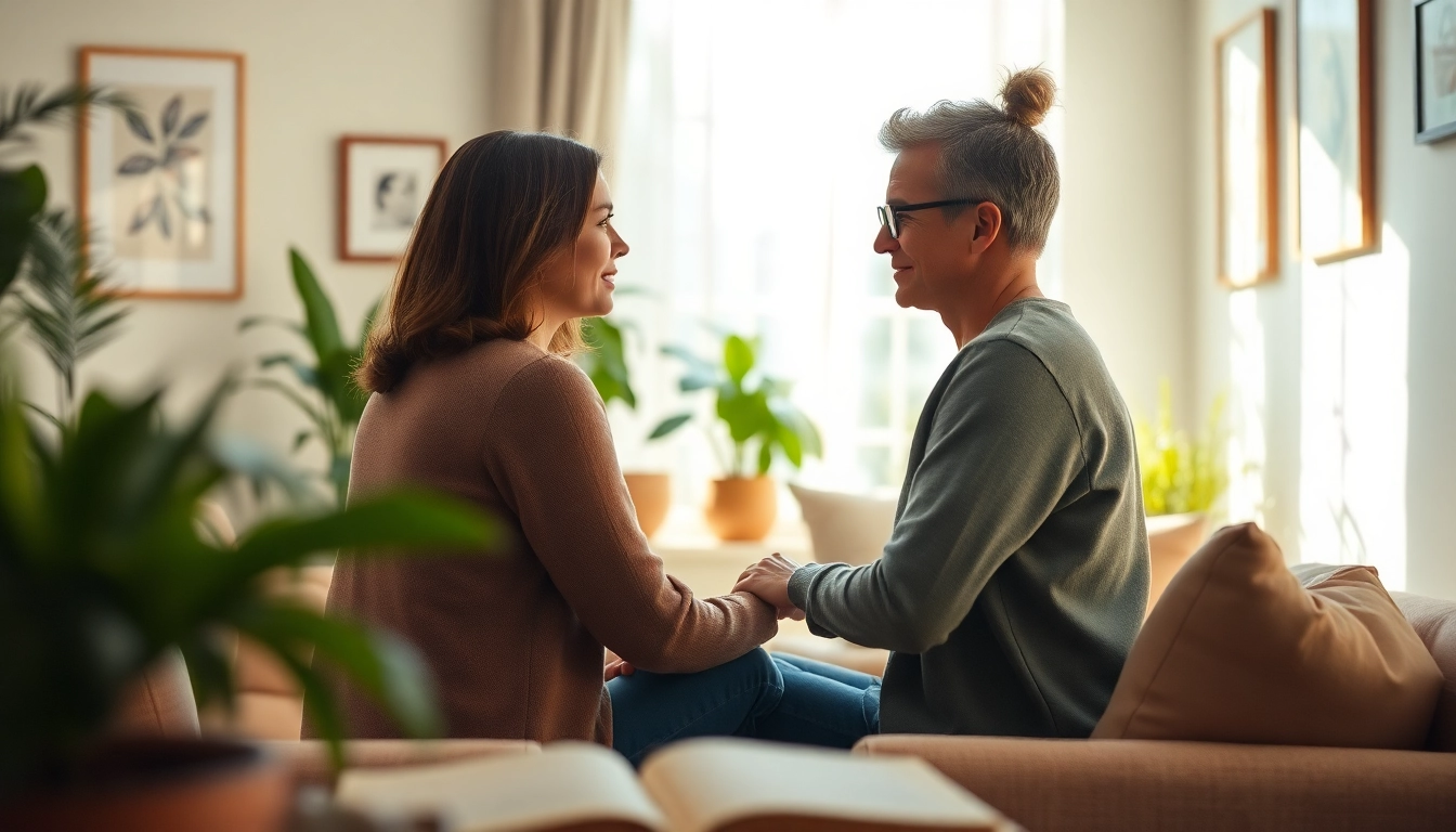 Coaching in Lebenskrisen - Eine einfühlsame Coaching-Sitzung in einem hellen Raum.