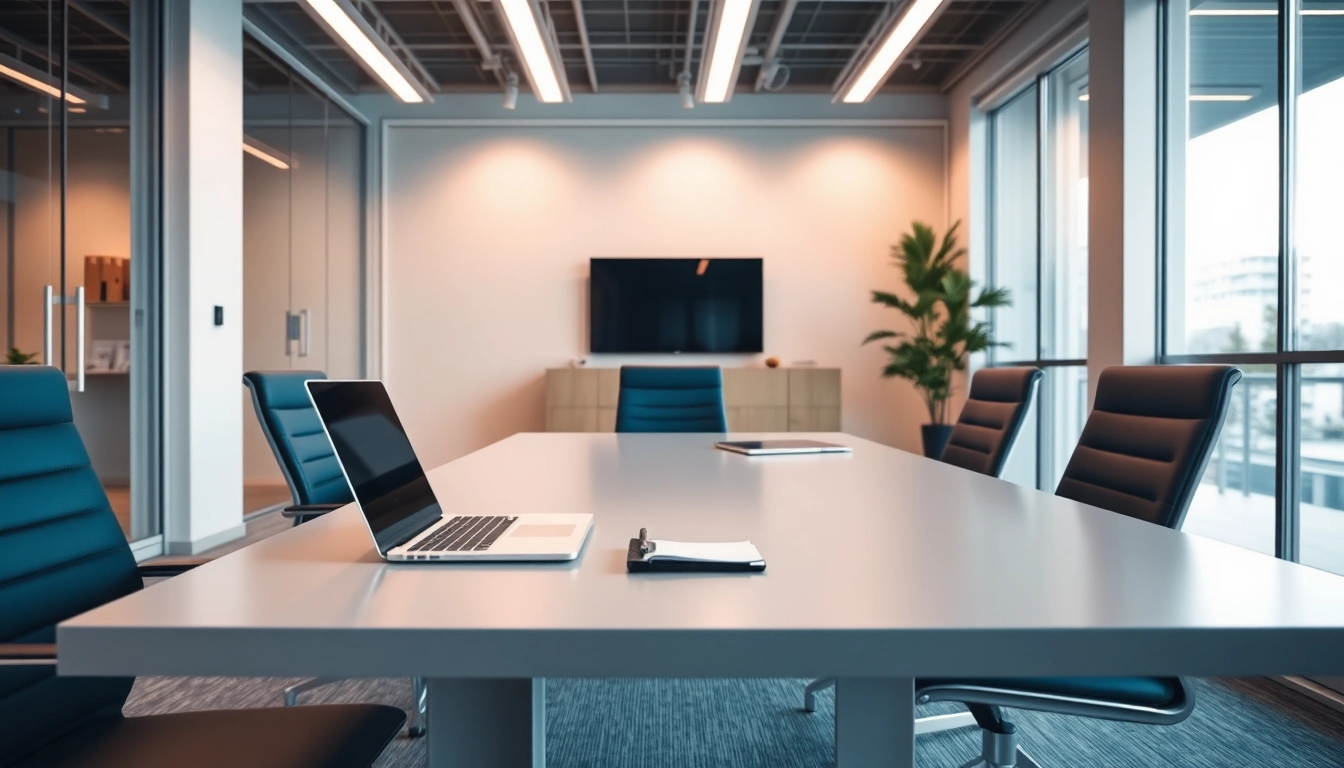 Headhunter IT: Büro für modernes Recruiting, mit Laptop und Notizen auf einem stilvollen Tisch.