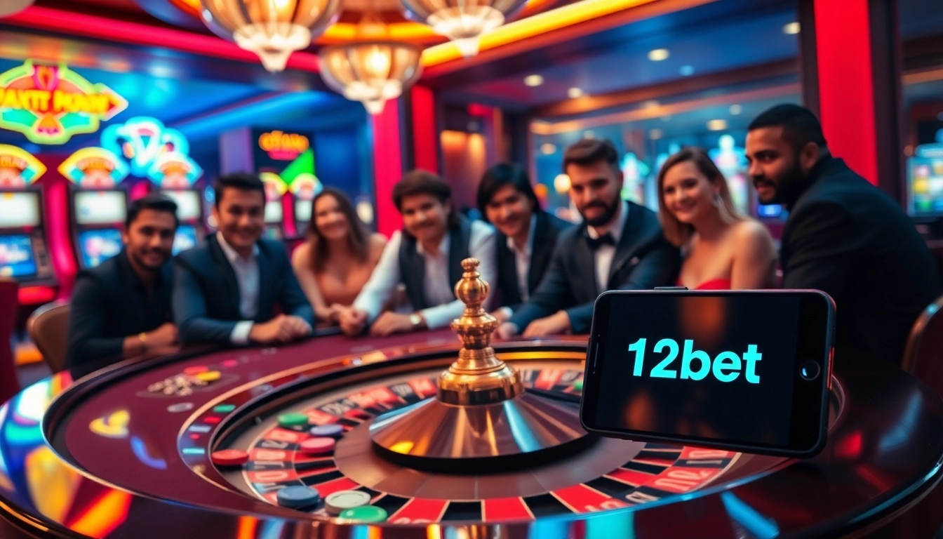 Experience the thrill of winning with the link 12bet at a sophisticated casino table.