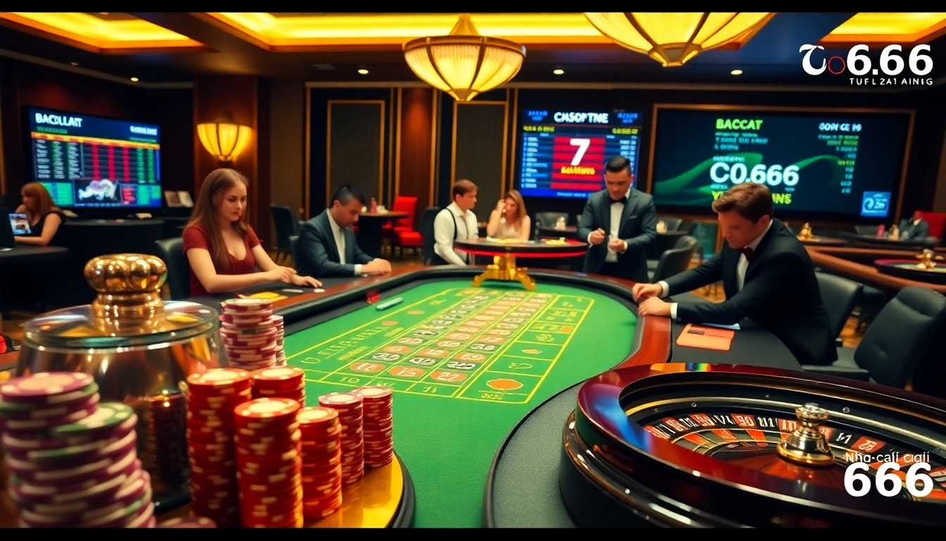 Experience thrilling bets at Nhà cái Do666 with vibrant casino games and engaging players.