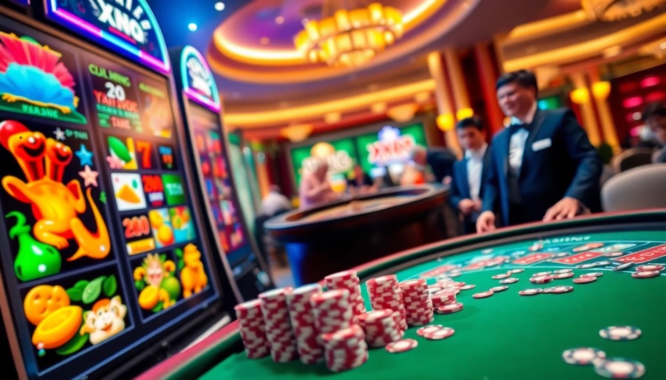 Experience the excitement of Nhà cái XX88 with vibrant slot machines and engaging live casino action.