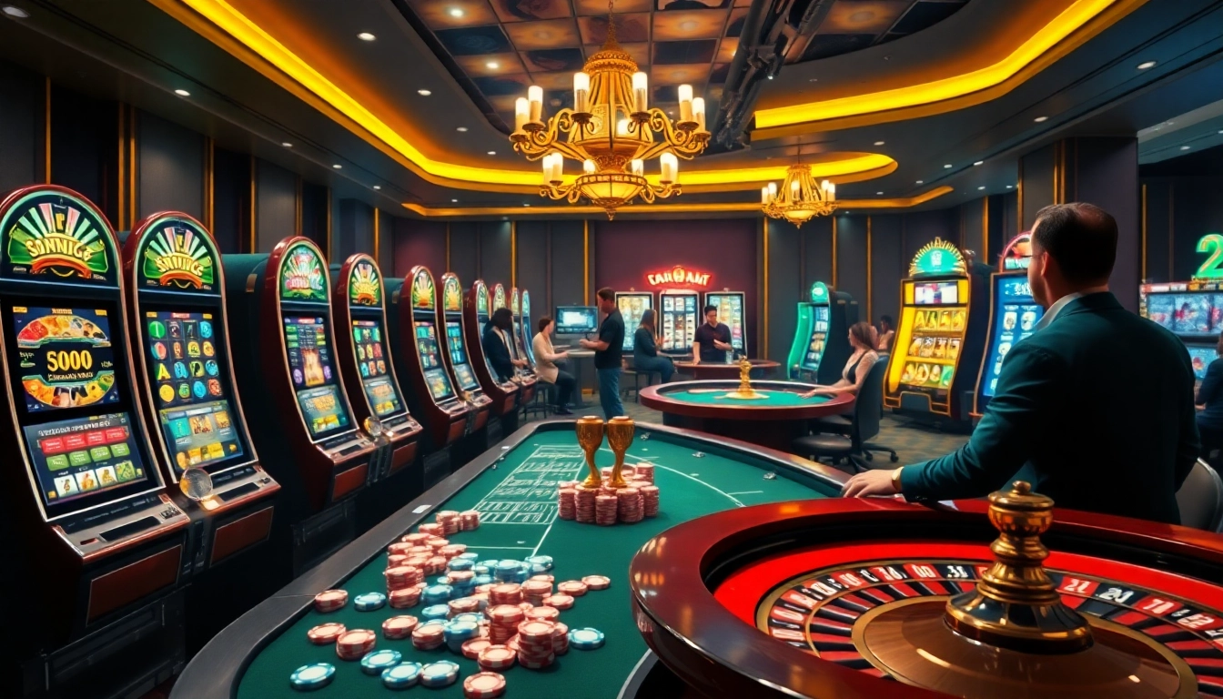 Engage in thrilling games at https://luckywin.tech/ with vibrant slot machines and poker tables.