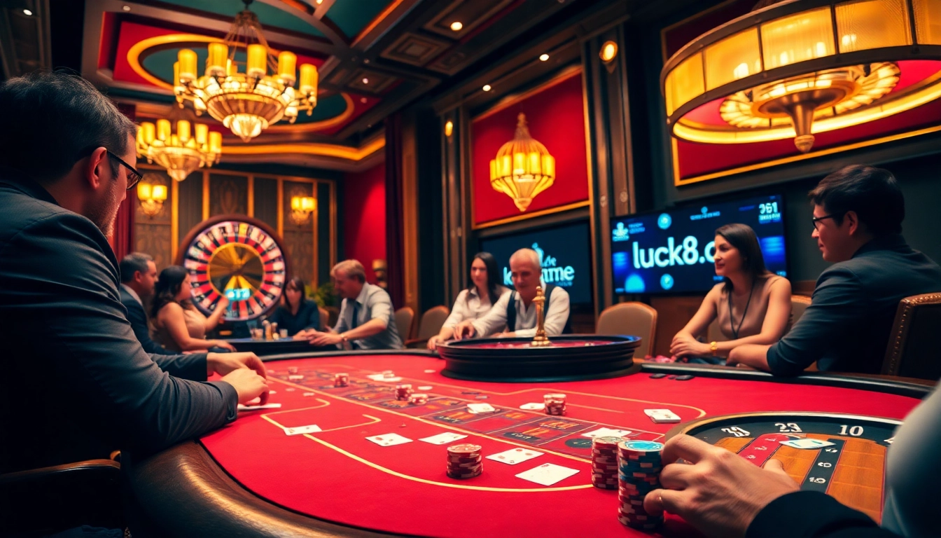 Experience the thrill of gaming at luck8.com with dramatic poker and roulette action.