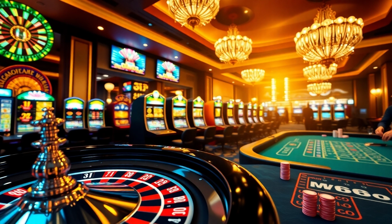 Experience thrilling gameplay at MV66 com with live roulette tables and vibrant casino visuals.