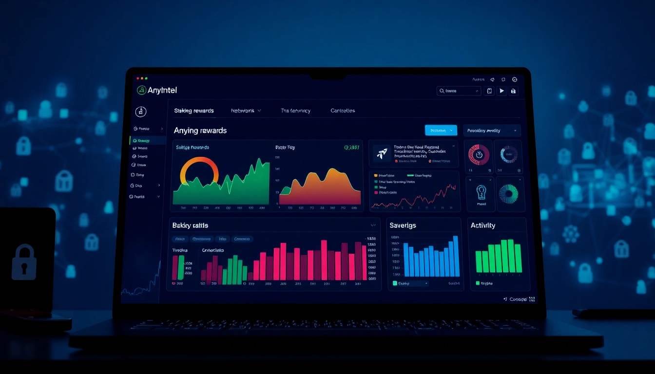Anyone Protocol Dashboard displayed on a modern interface, showcasing staking rewards and privacy features.