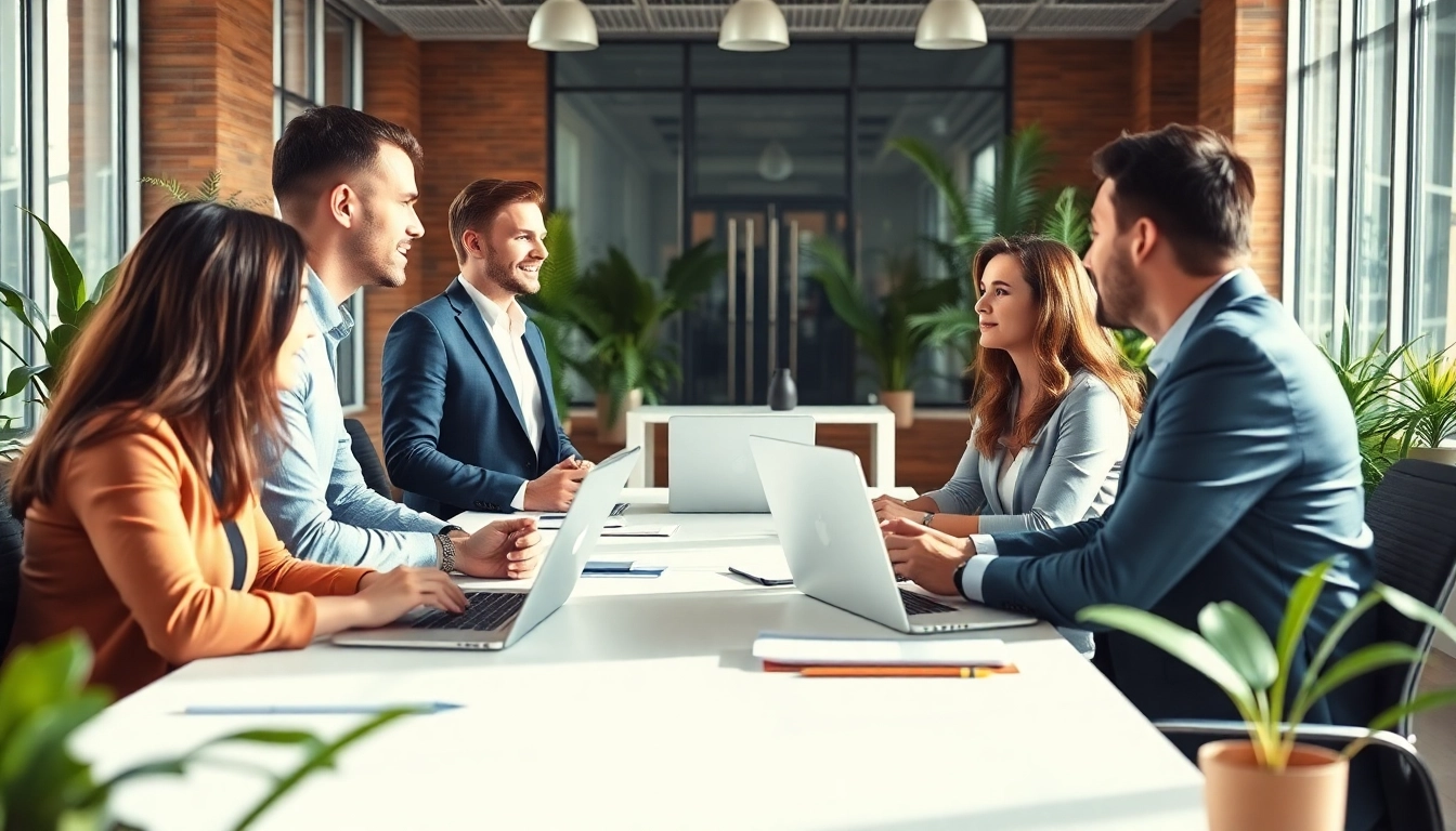 Headhunter Schweiz berät Kandidaten in einem modernen Büro mit natürlichem Licht.