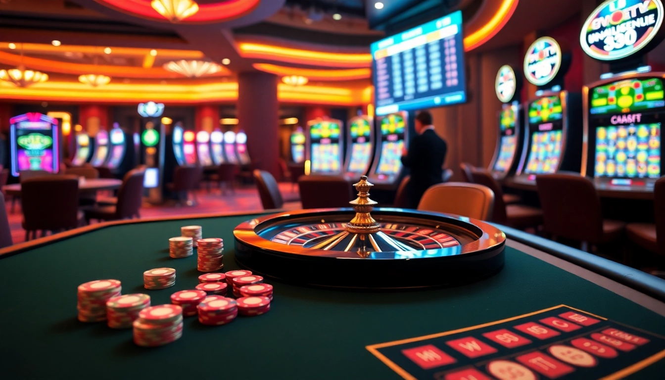 Play thrilling games at https://f8bet.dental/ with vibrant poker tables and roulette wheels.