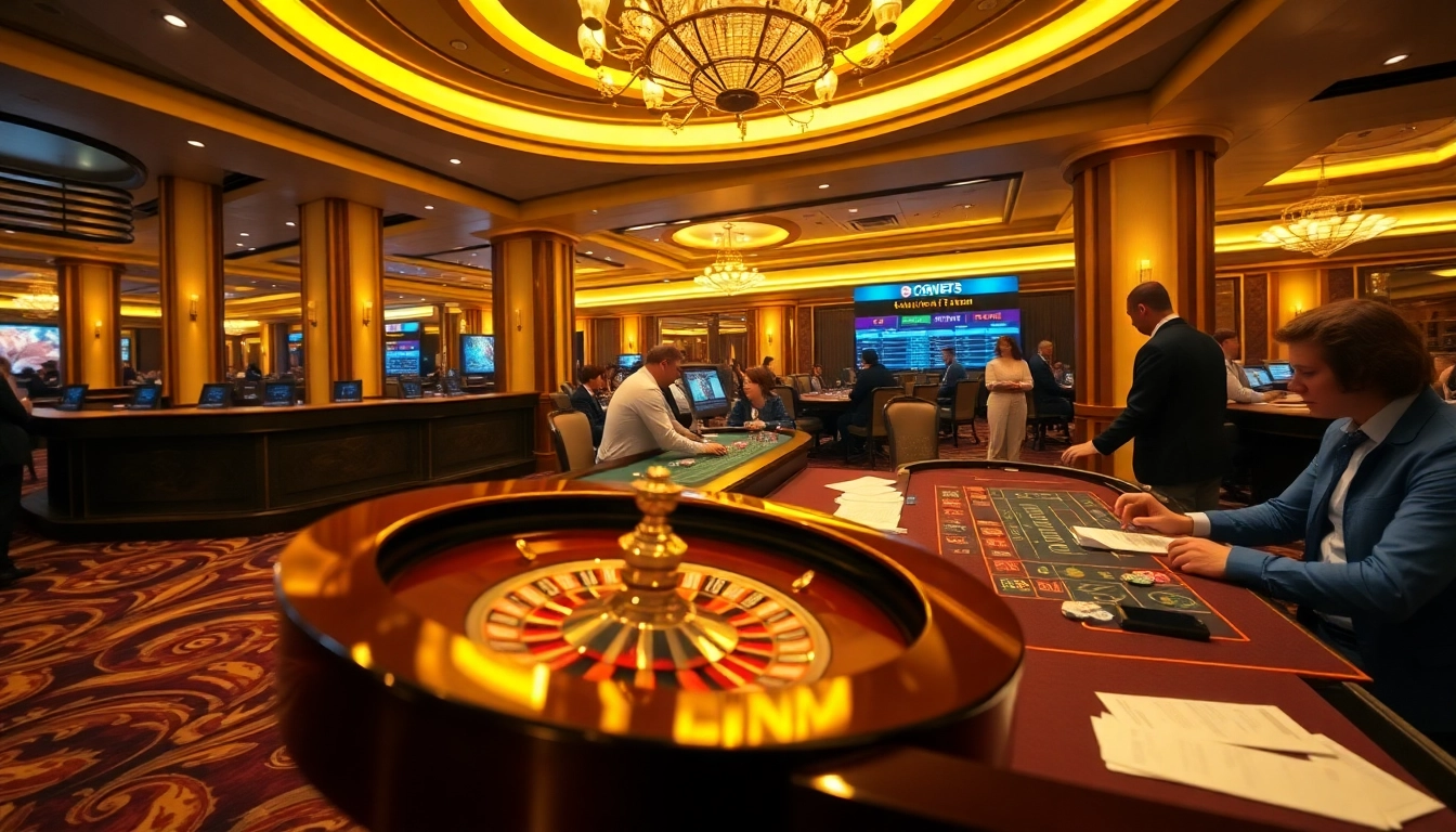 Experience the excitement of live gaming at https://goal123.work/ with a professional poker table and roulette wheel.