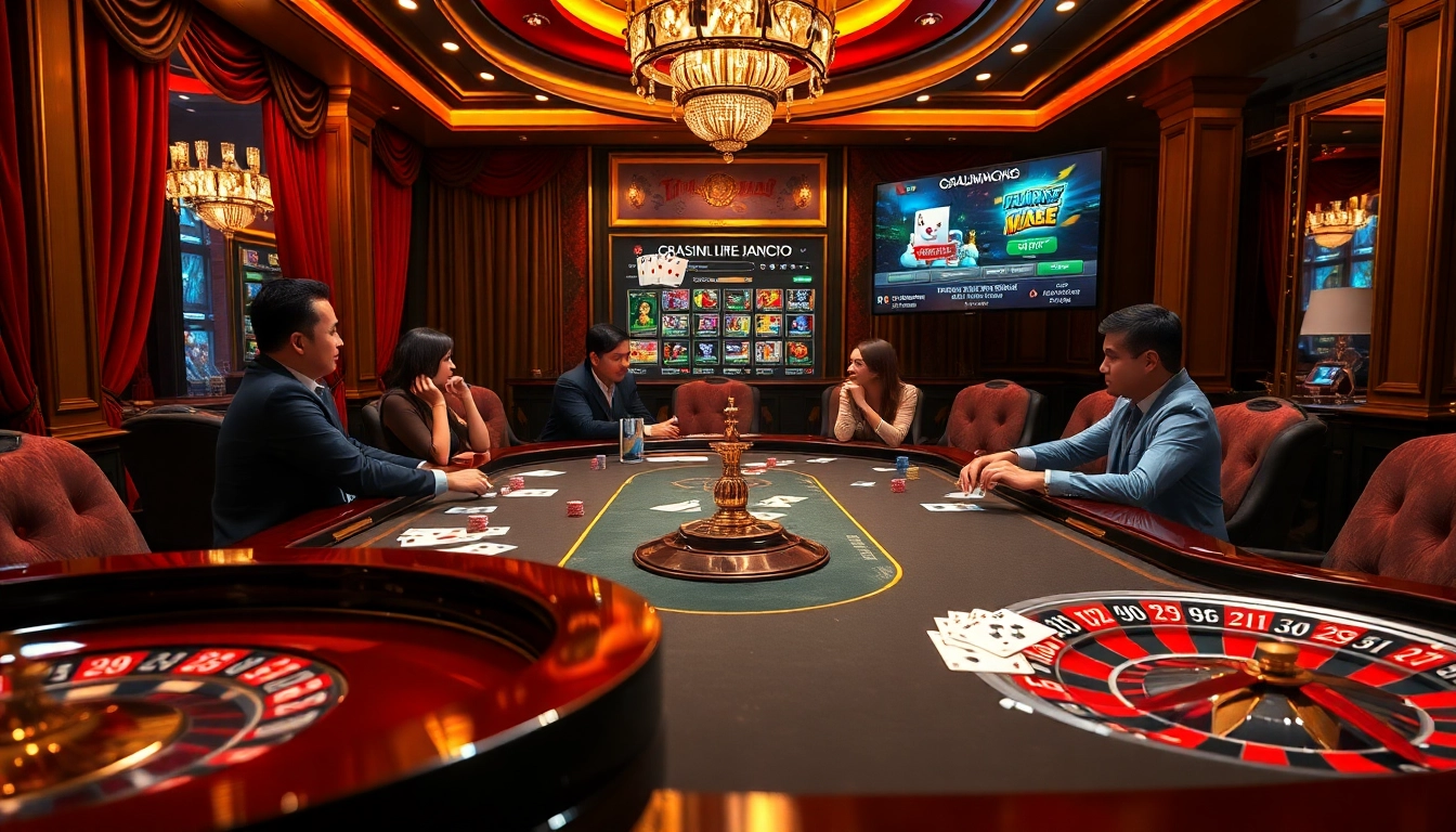 Experience high-stakes gaming at https://rr99.uk.com/ with dynamic poker action at a luxurious casino table.