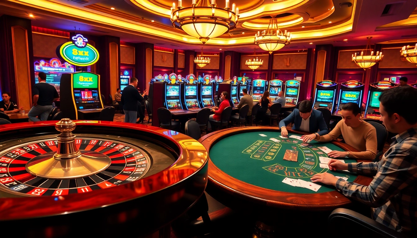 Experience the thrilling gameplay at https://8xx.network/ with engaging casino tables and vibrant slot machines.
