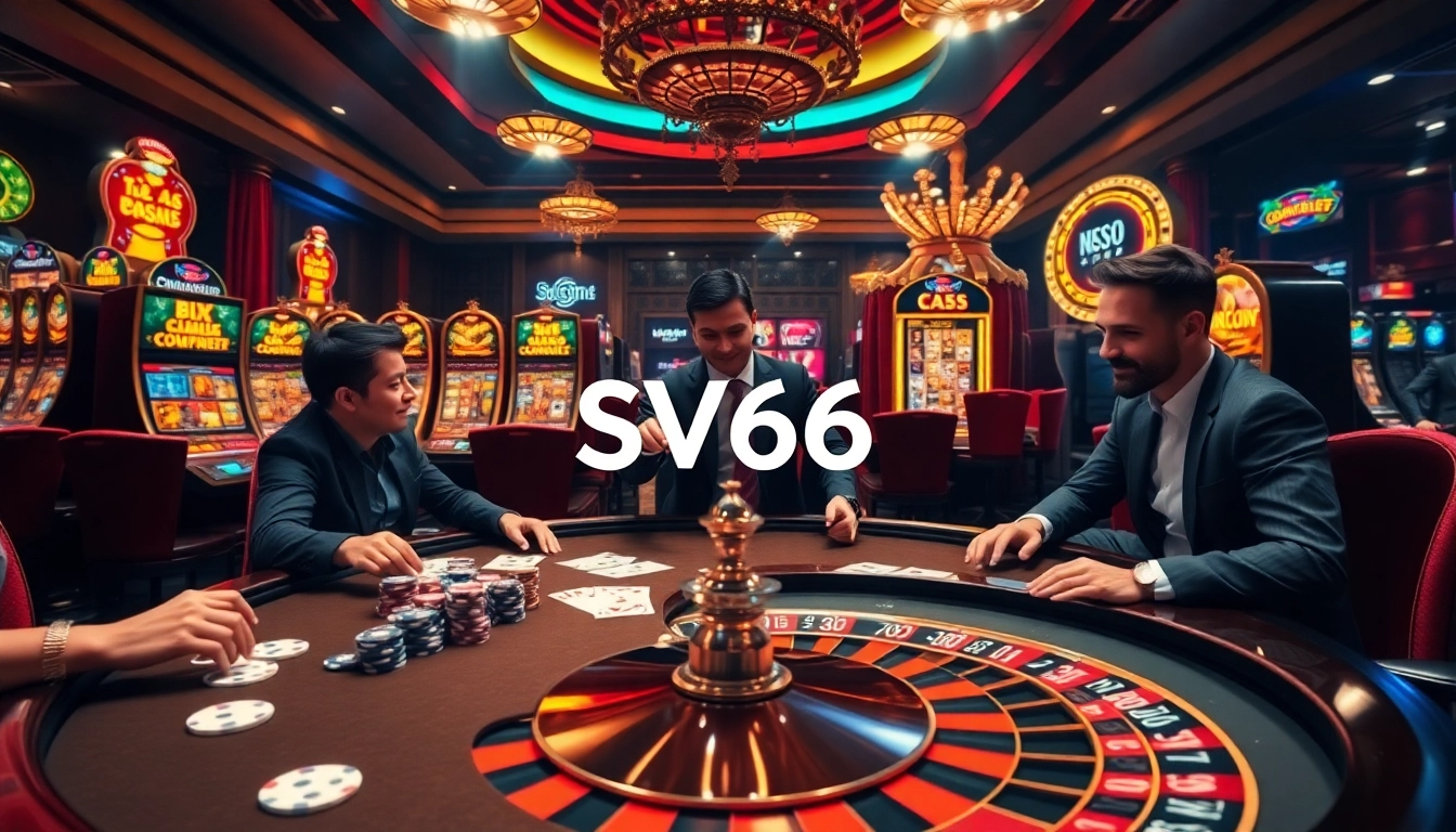 Experience high-stakes action at SV66 casino with thrilling poker and vibrant slot machines.