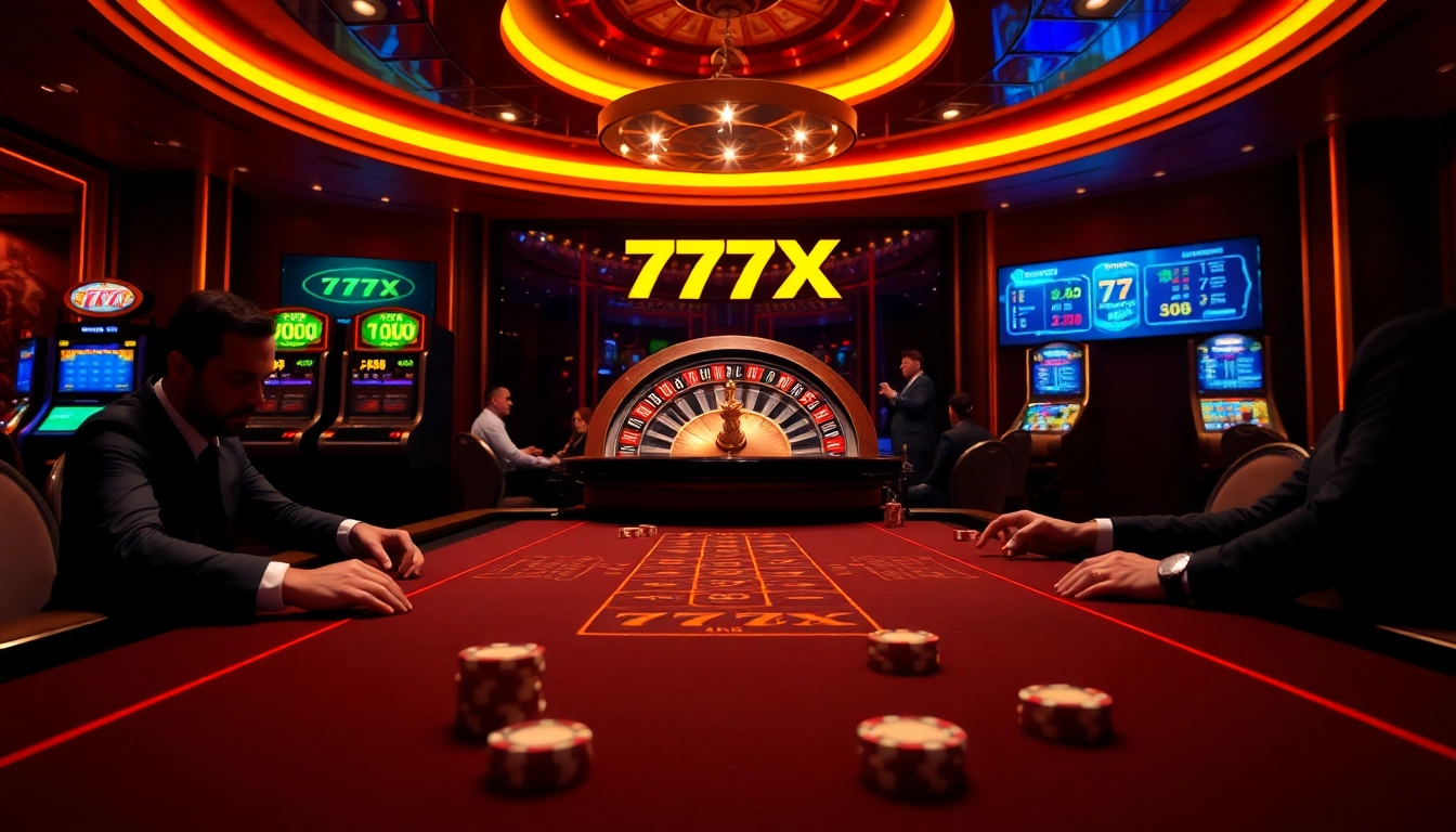 Experience the thrill of 777X casino with professional poker players and exciting game elements.