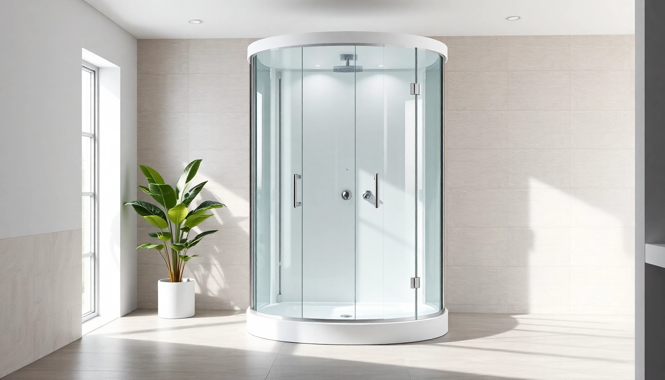 Erleben Sie eine elegante duschkabine 90x90 in einem modernen Badezimmer-Design.