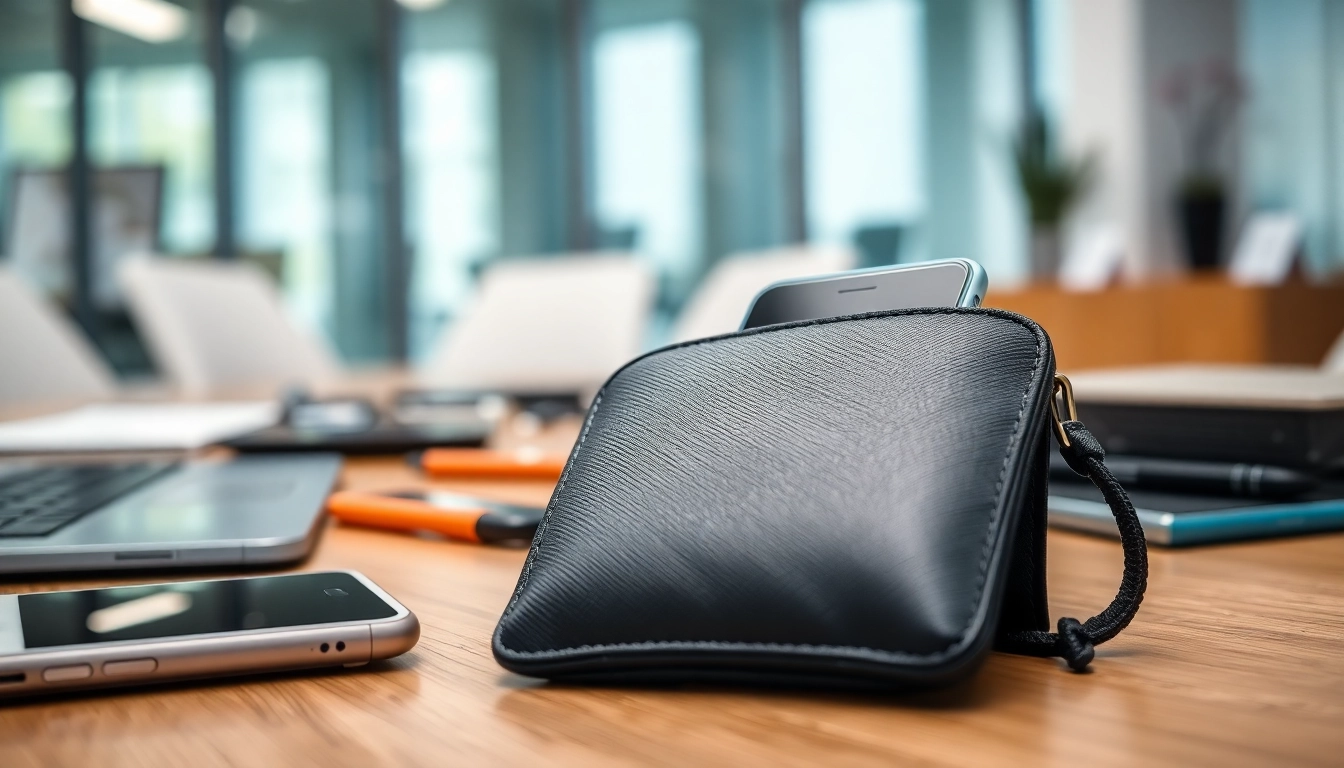 Die abschließbare Handytasche bietet sicheren Schutz und stilvolles Design für Smartphones.