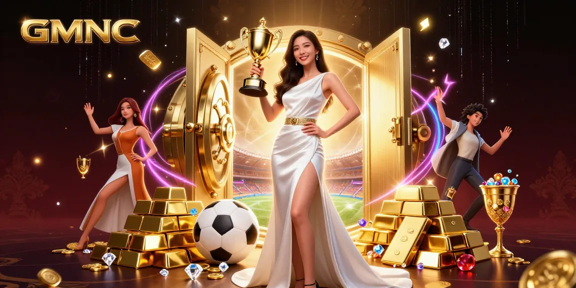 Victory and sports betting come alive with GMNC's stunning scene full of wealth and excitement.