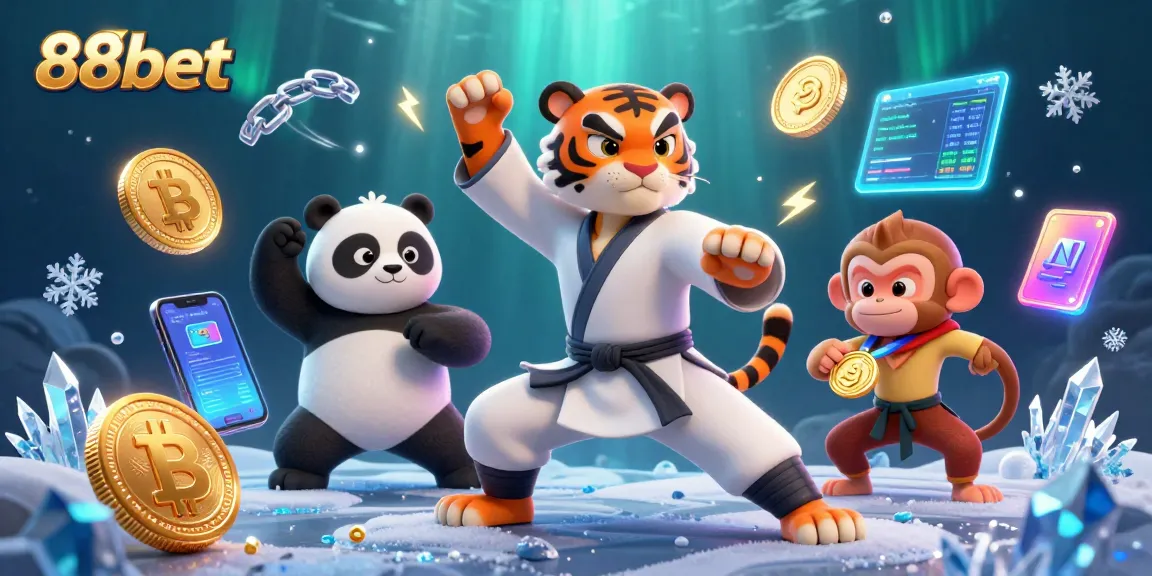 Engage in thrilling gameplay with 88bet, featuring unique characters and striking casino elements.