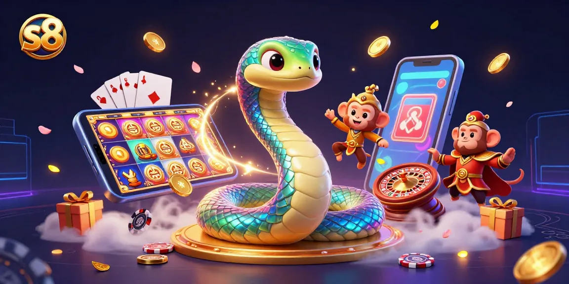 S8 players are enchanted by a colorful 3D casino experience with unique games and vibrant elements.