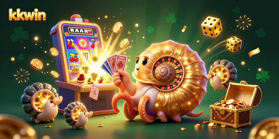 Experience thrilling wins at kkwin with vibrant 3D casino gaming elements, including jackpot slots and roulette.